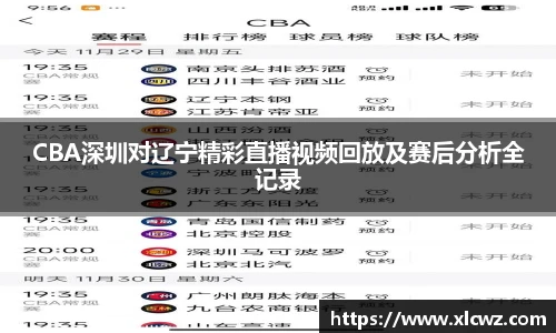 CBA深圳对辽宁精彩直播视频回放及赛后分析全记录